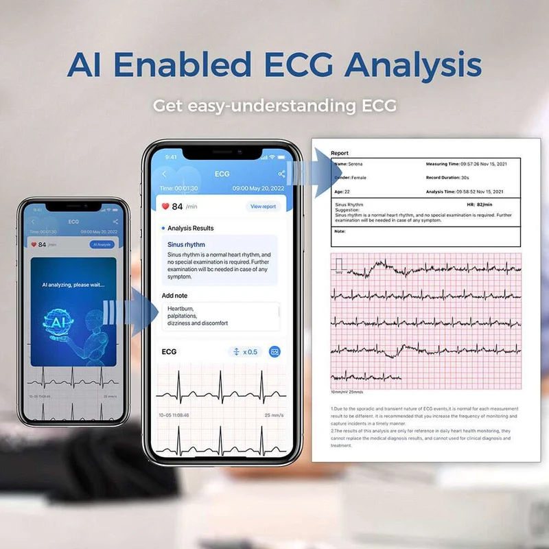 Kabelloses Blutdruckmessgerät (BP+EKG)