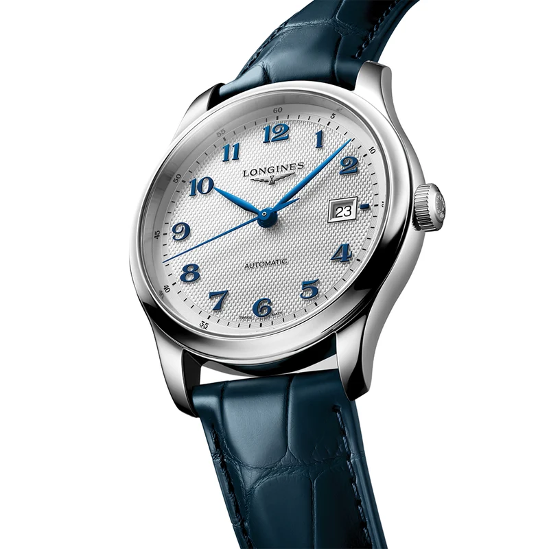 Master Collection 41mm - Silver on Leather Strap