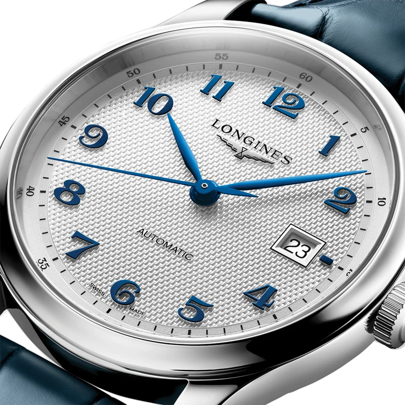 Master Collection 41mm - Silver on Leather Strap