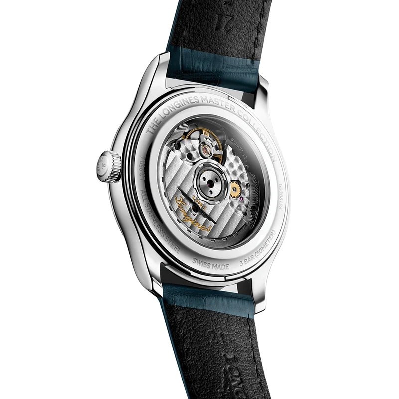 Master Collection 41mm - Silver on Leather Strap