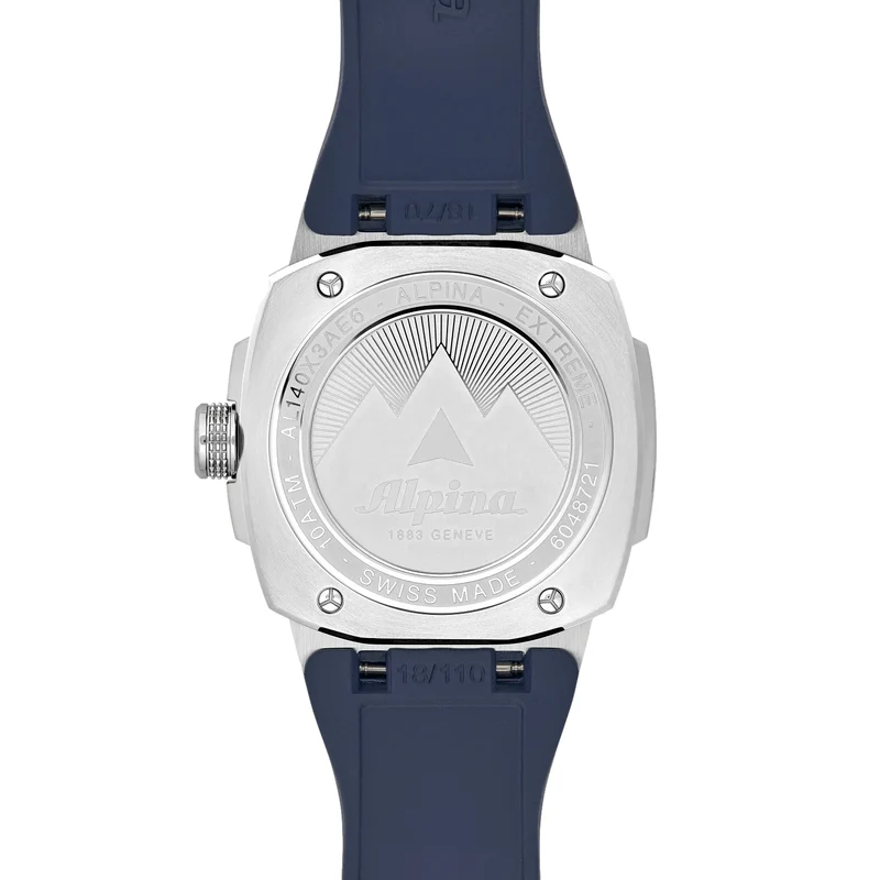 Alpiner Extreme Solarmetre 37.5mm - Blue on Rubber Strap