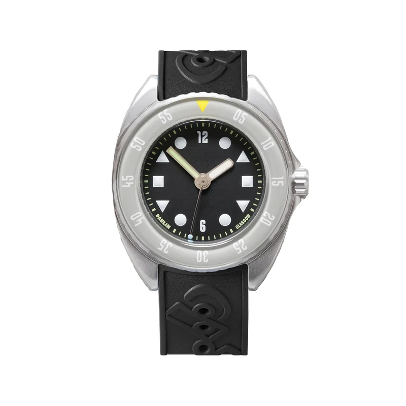 Mara 39.7mm - Black on Rubber