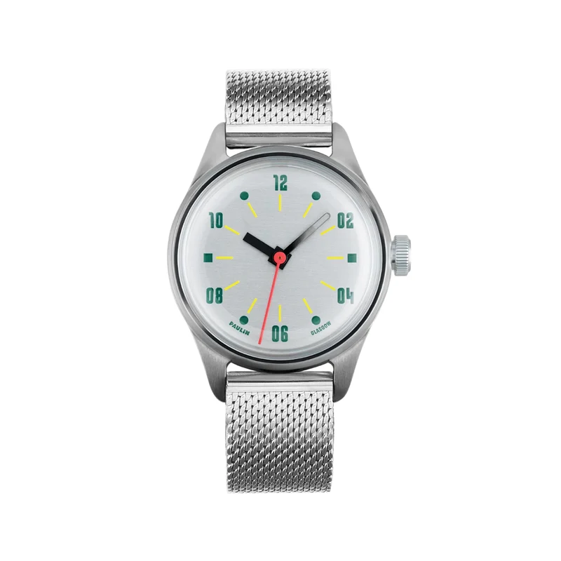 Neo A Auto 38mm - Brushed Aluminium on Bracelet