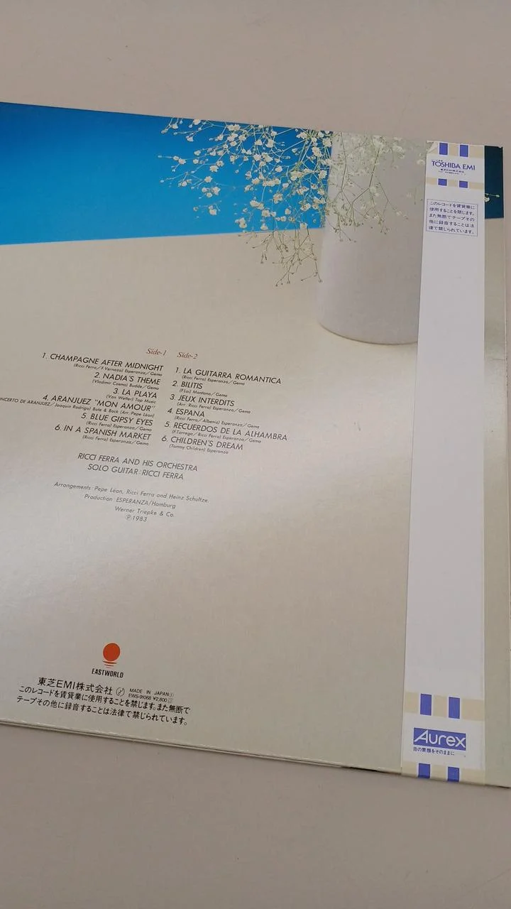 Toshiba Sample Disc Unbenutzte Schallplatte Dawn Champagnerglas