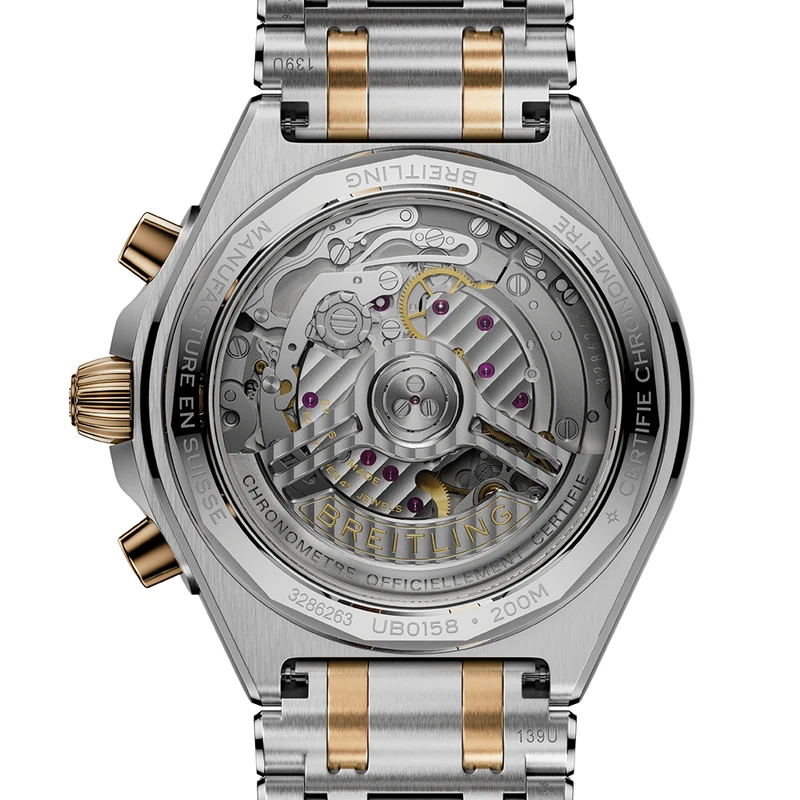 Chronomat B01 Automatic Panda Dial Two-Tone 42mm - Anthracite on Bracelet