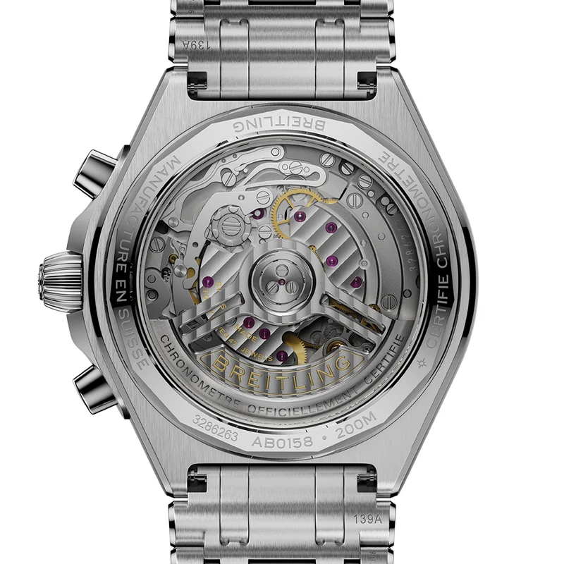 Chronomat B01 Automatic Panda Dial 42mm - Blue on Bracelet