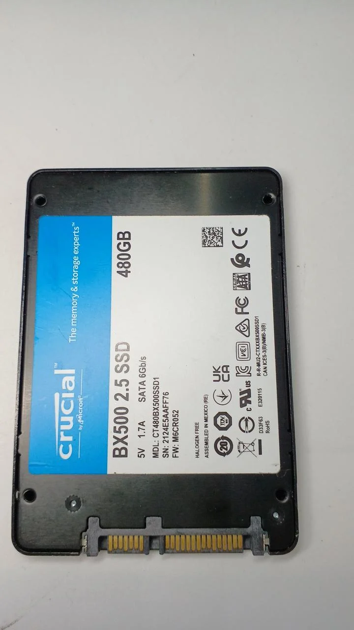 CRUCIAL SSD (480 GB) CT480BX500SSD1
