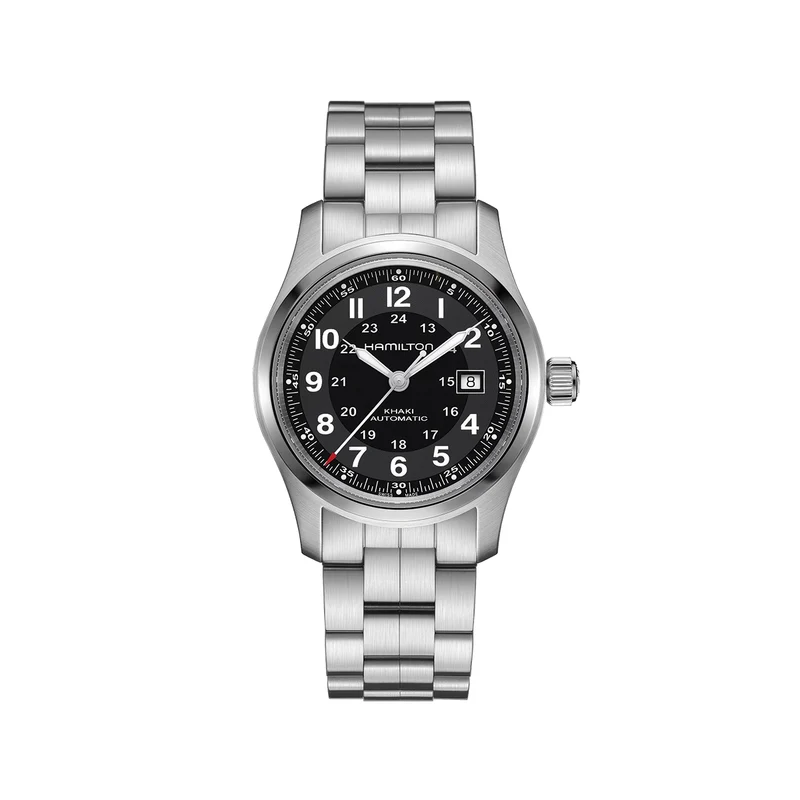 Khaki Field Auto 42mm - Black on Bracelet