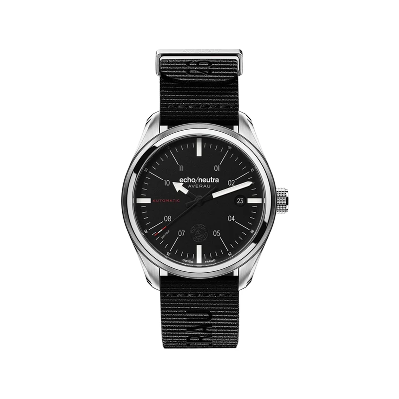 Averau 3 Hand 39mm - Black on Fabric Strap