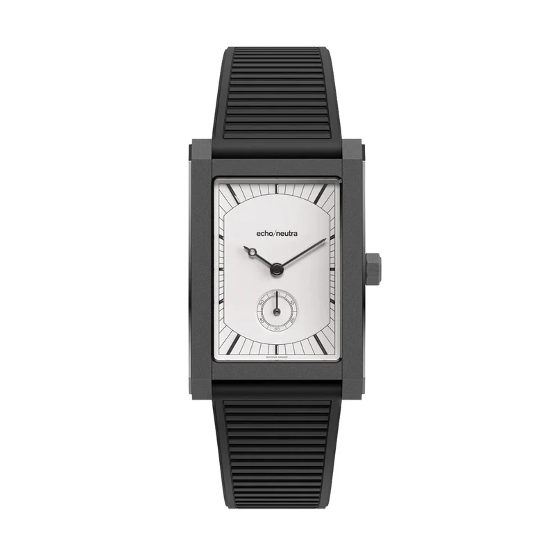Rivanera Small Seconds 40mm - White on Rubber Strap w/ Additional Strap