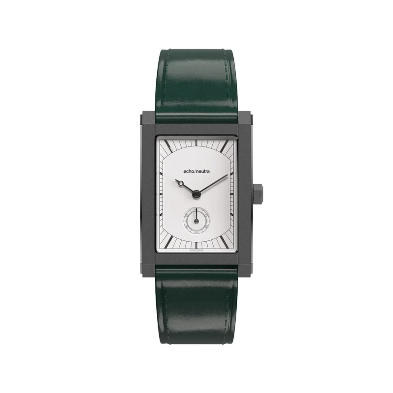 Rivanera Small Seconds 40mm - White on Rubber Strap w/ Additional Strap