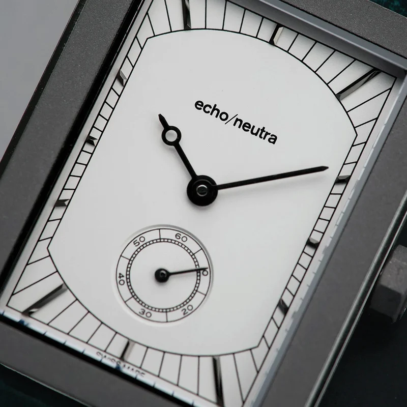 Rivanera Small Seconds 40mm - White on Rubber Strap w/ Additional Strap
