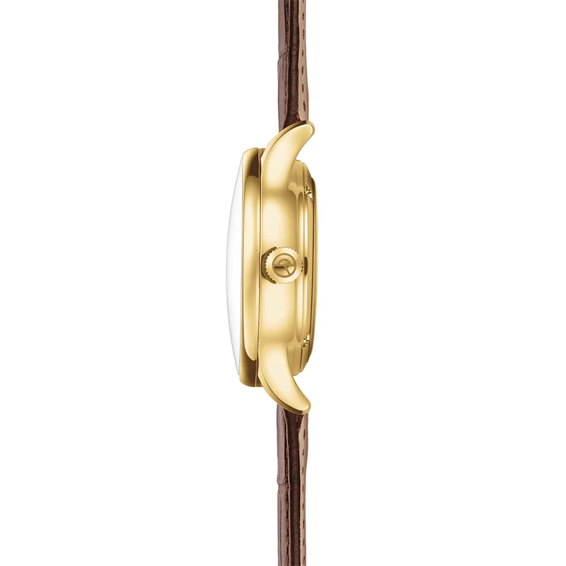 Berlin Automatic PVD Gold 38mm - Sepia on Leather Strap
