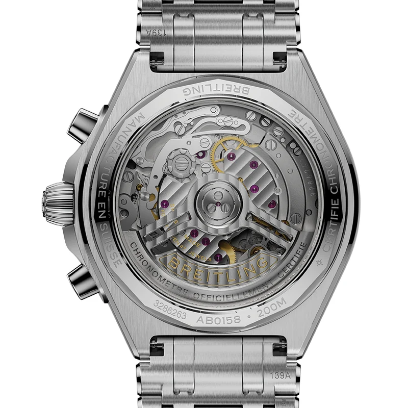 Chronomat B01 Automatic Panda Dial 42mm - White on Bracelet