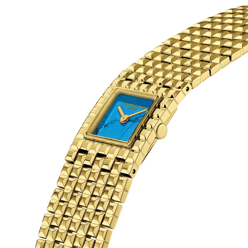 Classics Manchette Gold-Tone PVD 20mm - Turquoise on Bracelet
