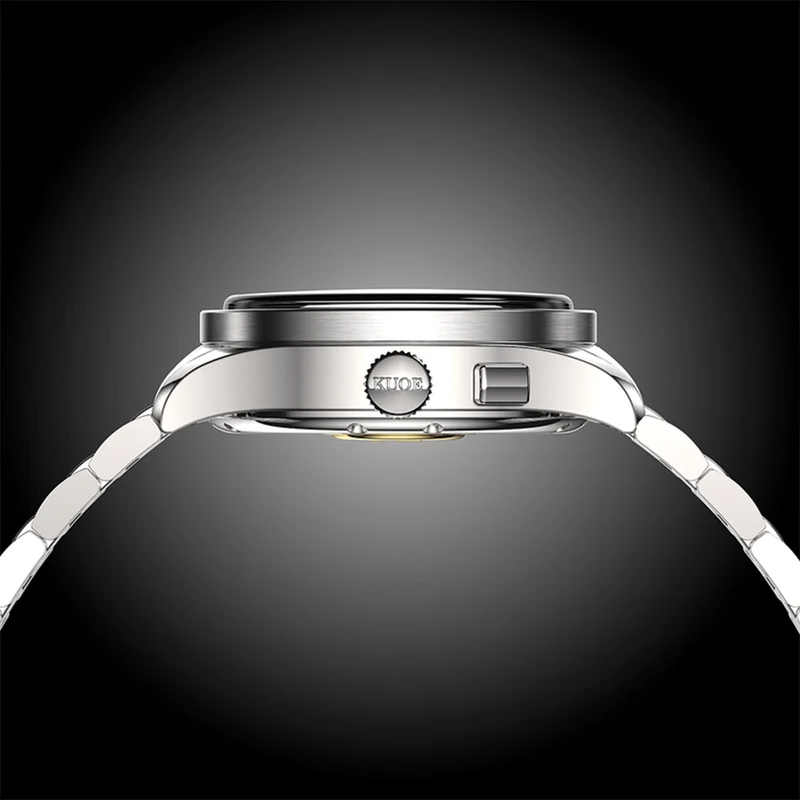 ROYAL SMITH Panda x Grainy Finish 35mm - Ivory on Flat-Link Bracelet