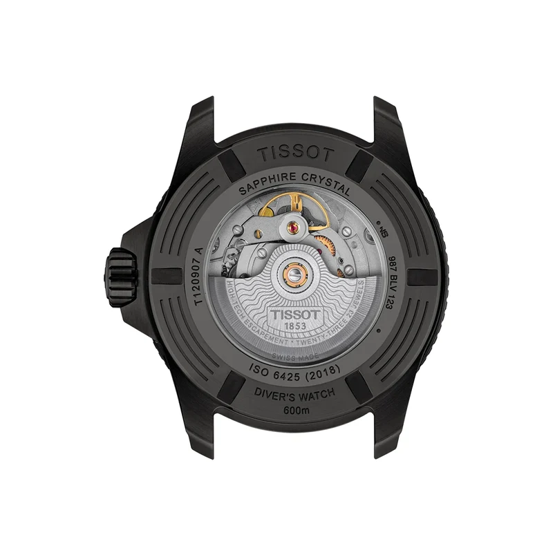 Seastar 2000 Professional Powermatic 80 Black PVD 44mm - Blue on Rubber Strap