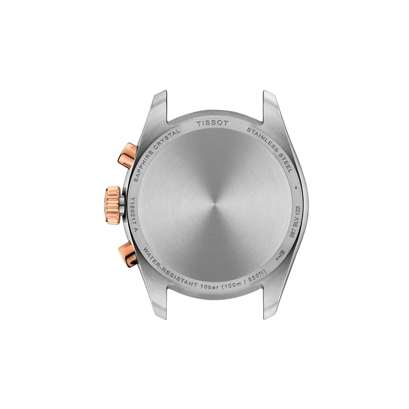 PR 100 Quartz Chronograph Two-Tone Rose Gold PVD 36mm - White, Mother-of-Pearl on Bracelet
