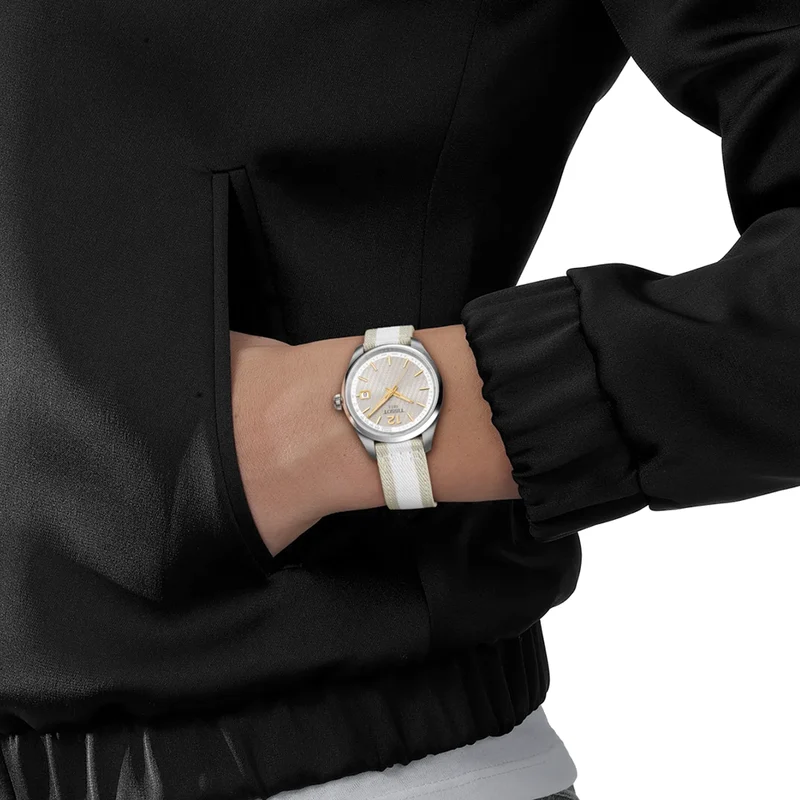 PR 100 Quartz Cycling 34mm - Grey on Fabric Strap