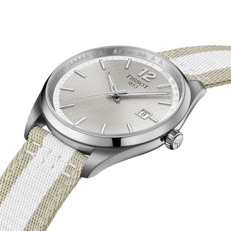 PR 100 Quartz Cycling 40mm - Grey on Fabric Strap