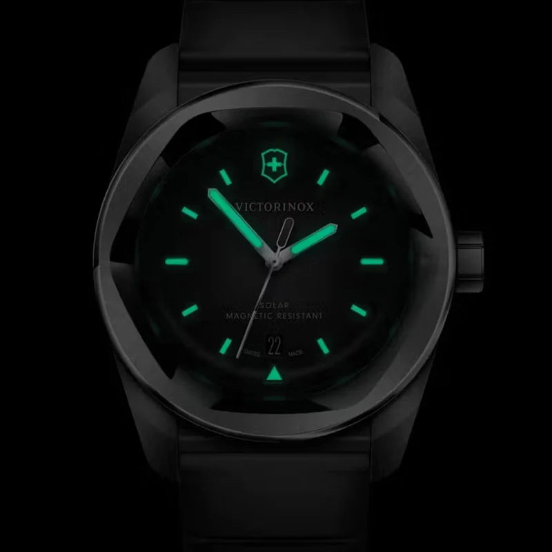 Concept One Solar 39mm - Black on Rubber Strap