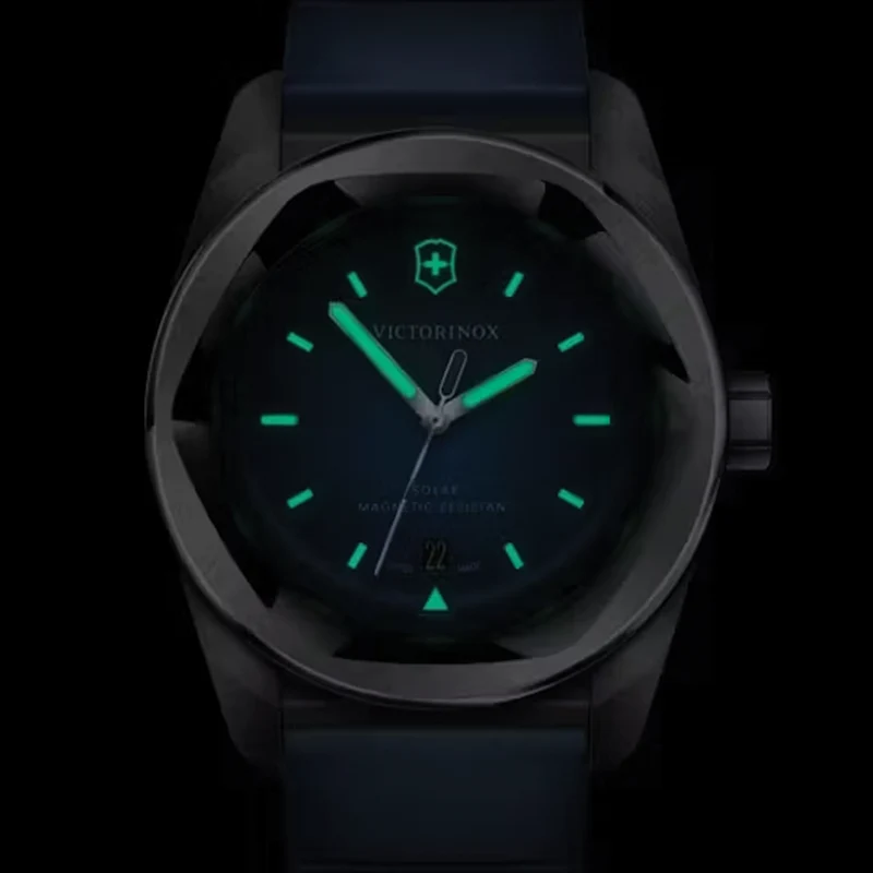 Concept One Solar 39mm - Blue on Rubber Strap