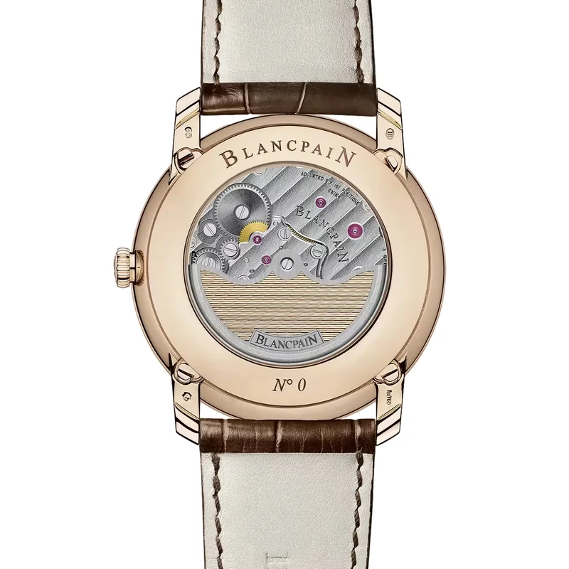 Villeret Quantième Perpétuel 8 Jours Red Gold 42mm - White on Leather Strap