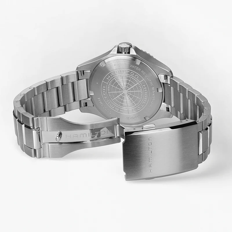 Khaki Navy Scuba Auto 40mm - White on Bracelet