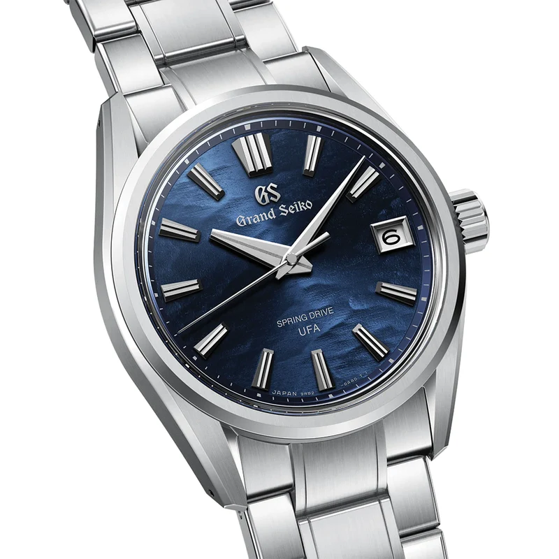 SLGB015 E9 "Lake Suwa" Spring Drive UFA Ever-Brilliant Steel 37mm - Blue on Bracelet
