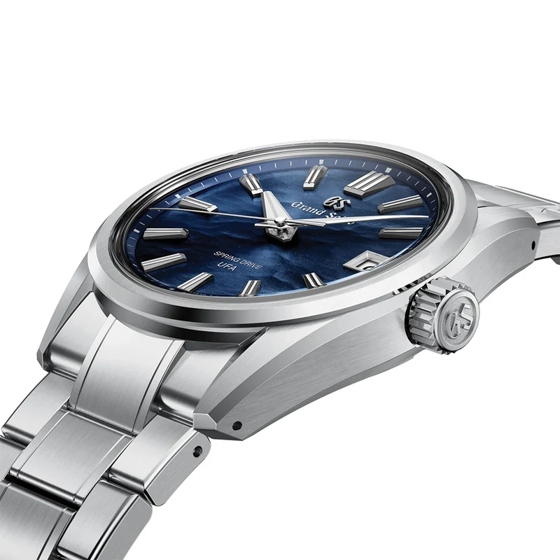 SLGB015 E9 "Lake Suwa" Spring Drive UFA Ever-Brilliant Steel 37mm - Blue on Bracelet