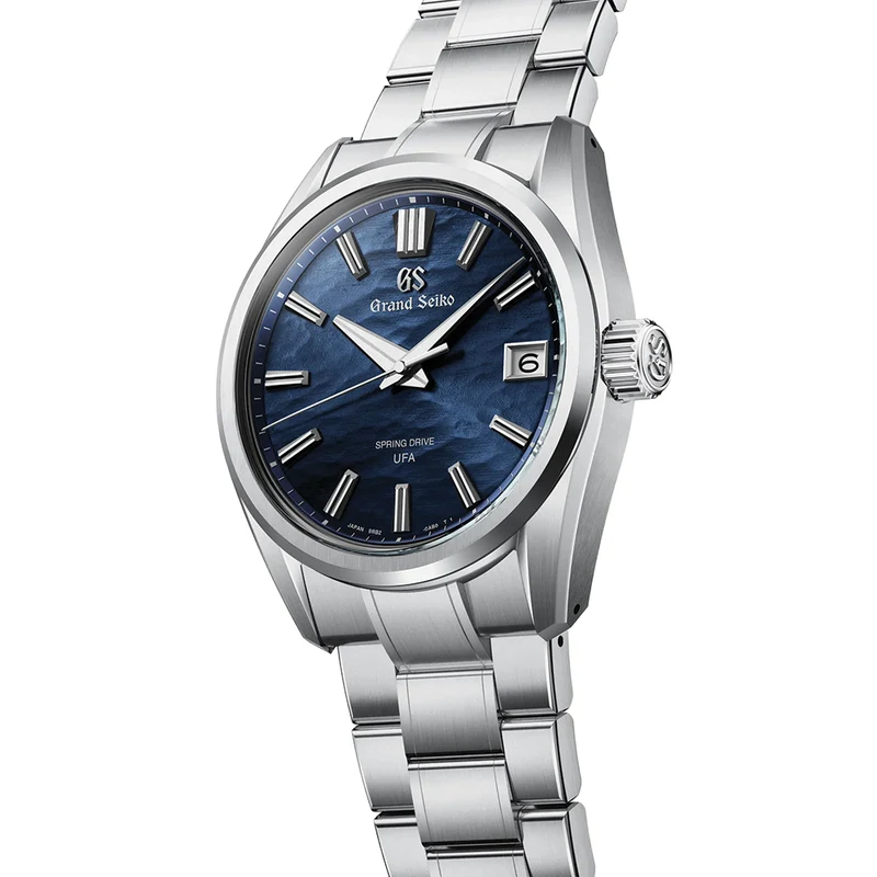 SLGB013 E9 "Lake Suwa" Spring Drive UFA Ever-Brilliant Steel 40mm - Blue on Bracelet
