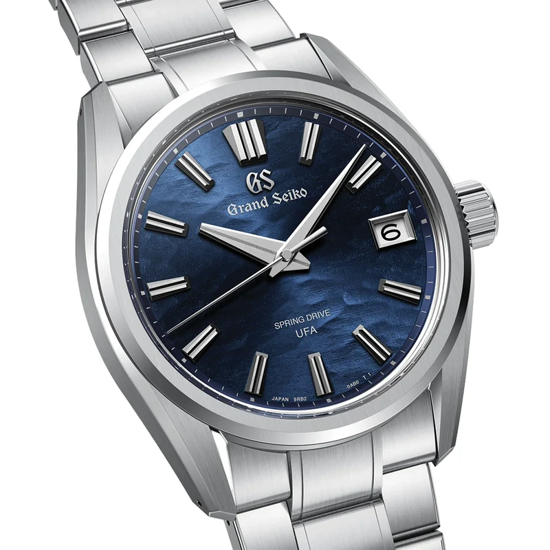 SLGB013 E9 "Lake Suwa" Spring Drive UFA Ever-Brilliant Steel 40mm - Blue on Bracelet