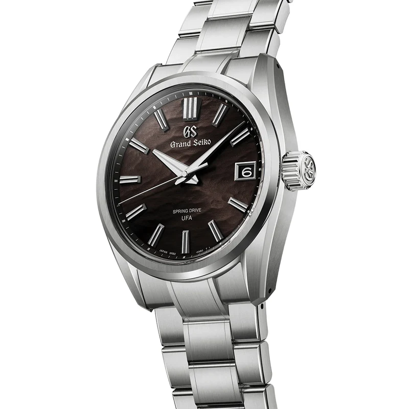 SLGB007 E9 "Lake Suwa at Night" Spring Drive UFA Titanium 40mm - Black on Bracelet