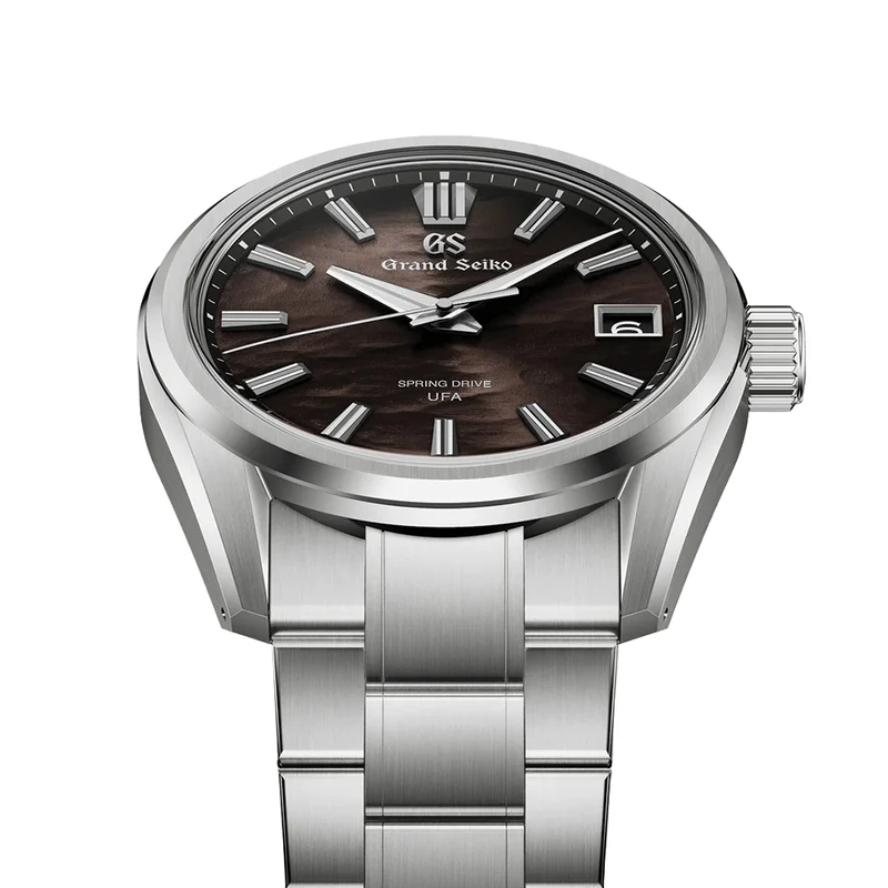 SLGB007 E9 "Lake Suwa at Night" Spring Drive UFA Titanium 40mm - Black on Bracelet