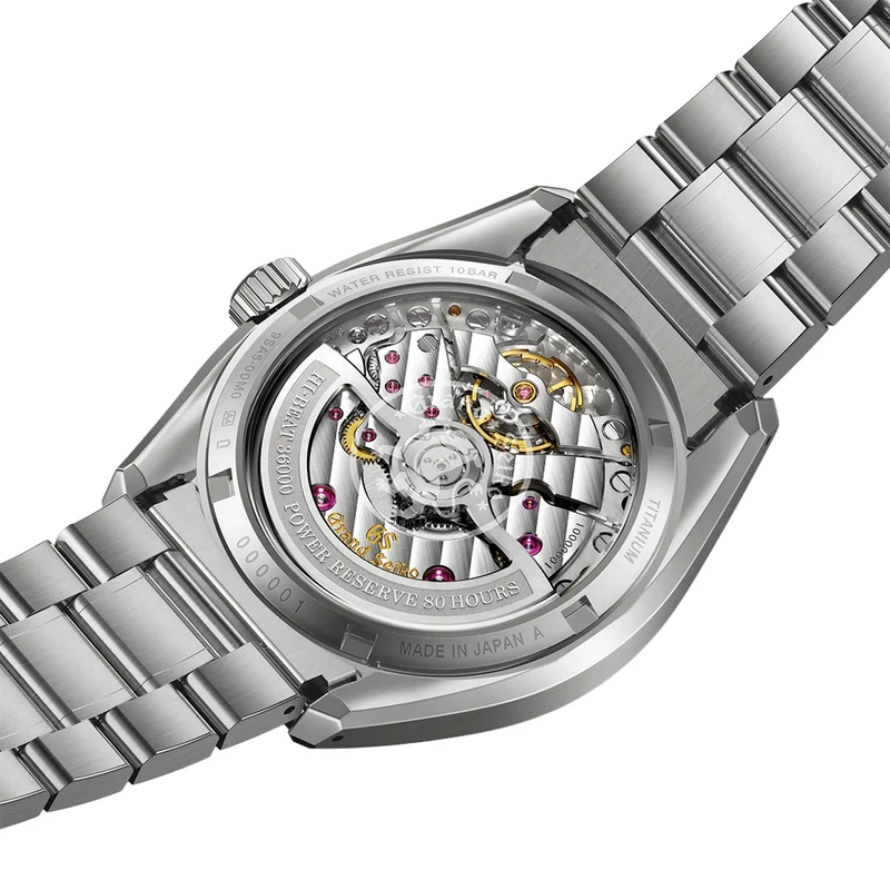 SLGH029 E9 "Night Birch" Hi-Beat Titanium 40mm - Black on Bracelet