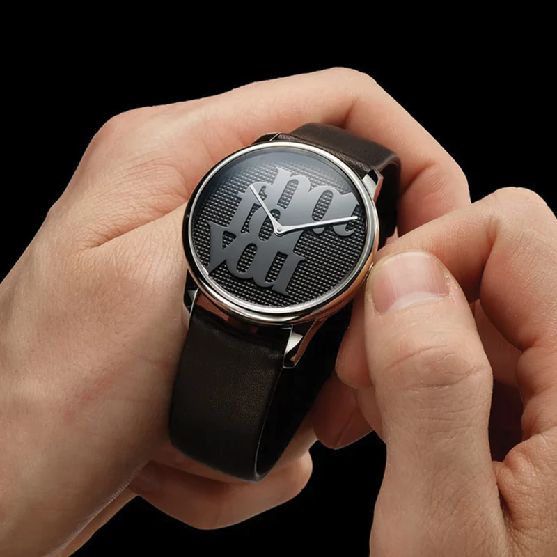 Louis Erard x Monica Bonvicini "Not For You" Limited Edition 39mm - Black on Leather Strap