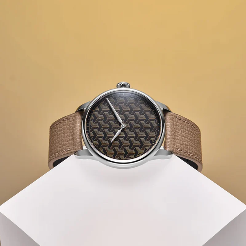 Fil d’Or Louis Erard x Wire Art Limited Edition 39mm - Brown on Leather Strap