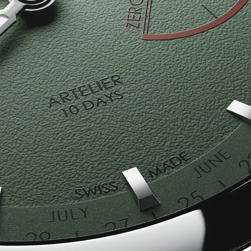 Artelier Calibre 113 43mm - Green on Leather Strap