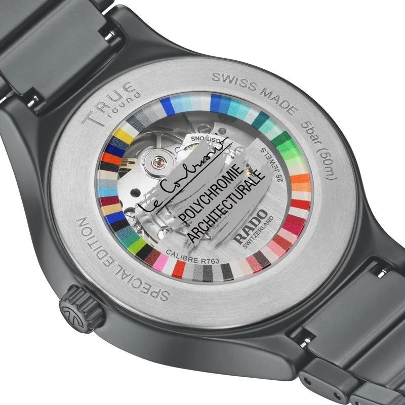 True Round x Les Couleurs® Le Corbusier® Automatic 40mm - Grey on Bracelet