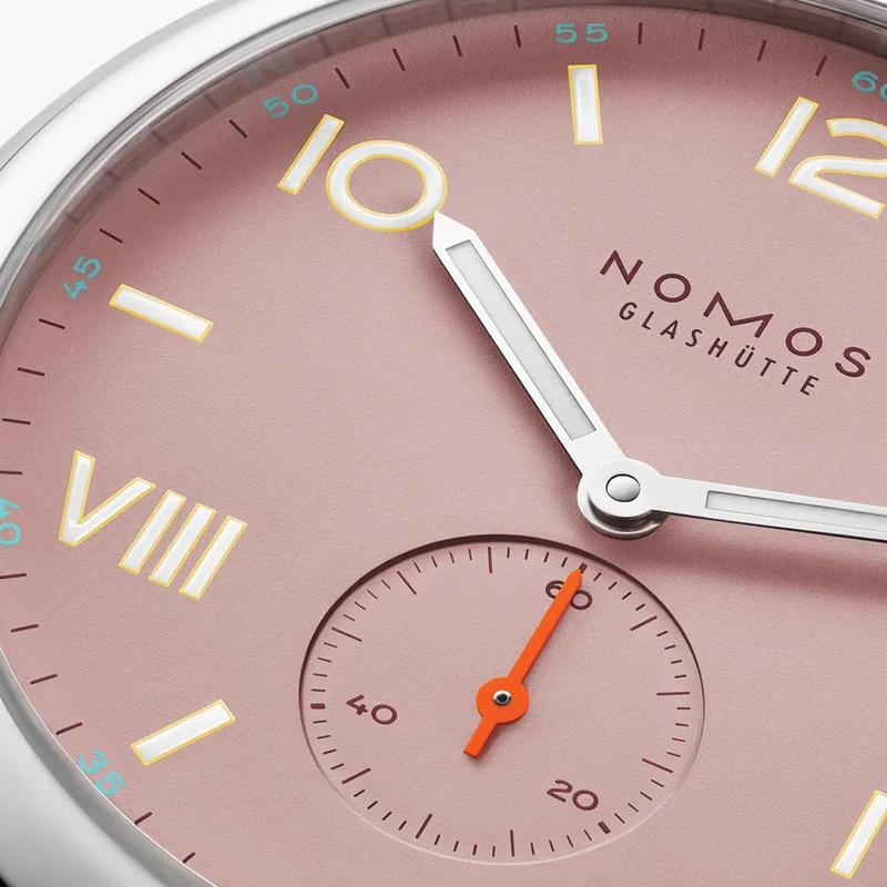 Club Campus Steel Back 38.5mm - Rose on Leather Strap