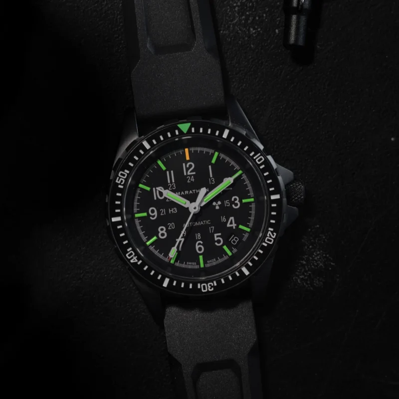 MSAR® Standard-Issue Diver's Automatic Type II 36mm - Anthracite on Rubber Strap