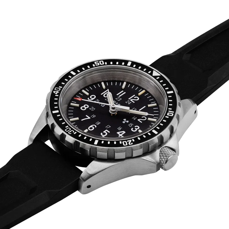 MSAR® Standard-Issue Diver's Quartz Type II 36mm - Black on Rubber Strap