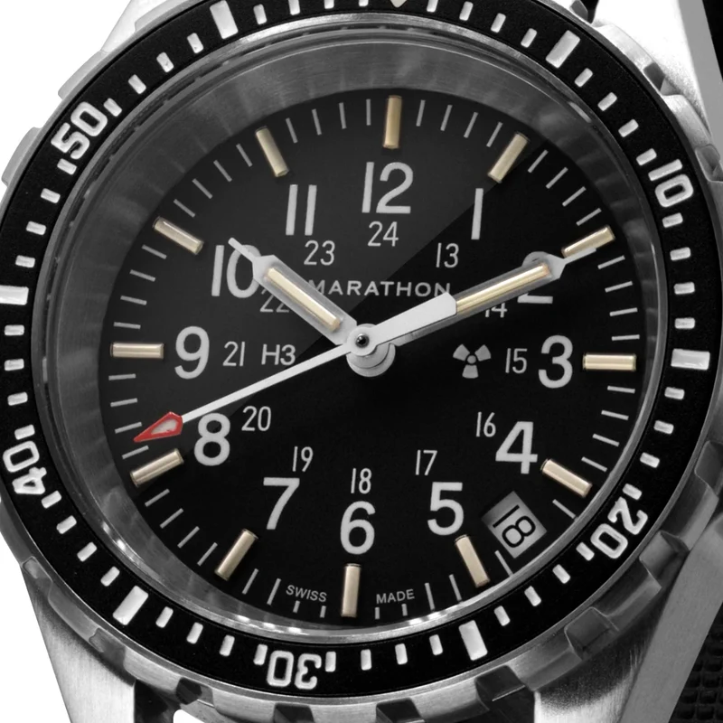 MSAR® Standard-Issue Diver's Quartz Type II 36mm - Black on Rubber Strap