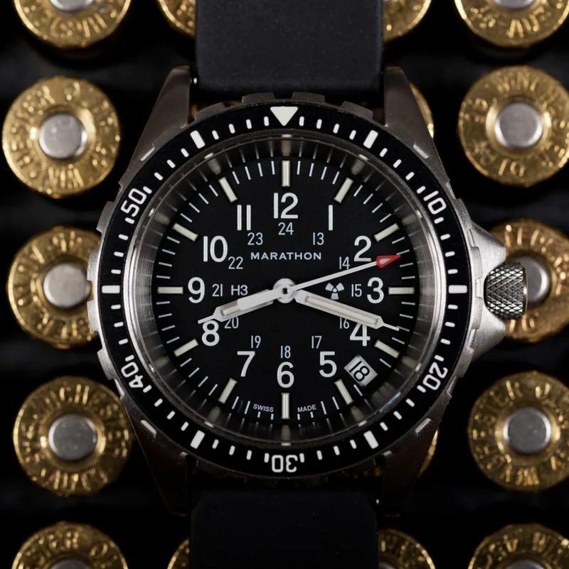 MSAR® Standard-Issue Diver's Quartz Type II 36mm - Black on Rubber Strap