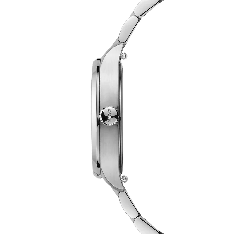 Multifort TV Quartz 28mm - White, Mother-of-Pearl, Diamond-Set on Bracelet