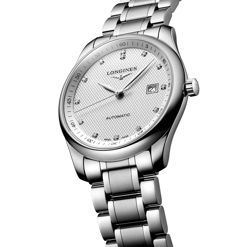 Master Collection 40mm - Silver, Diamond-Set on Bracelet