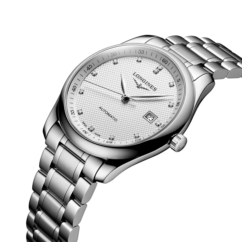 Master Collection 40mm - Silver, Diamond-Set on Bracelet