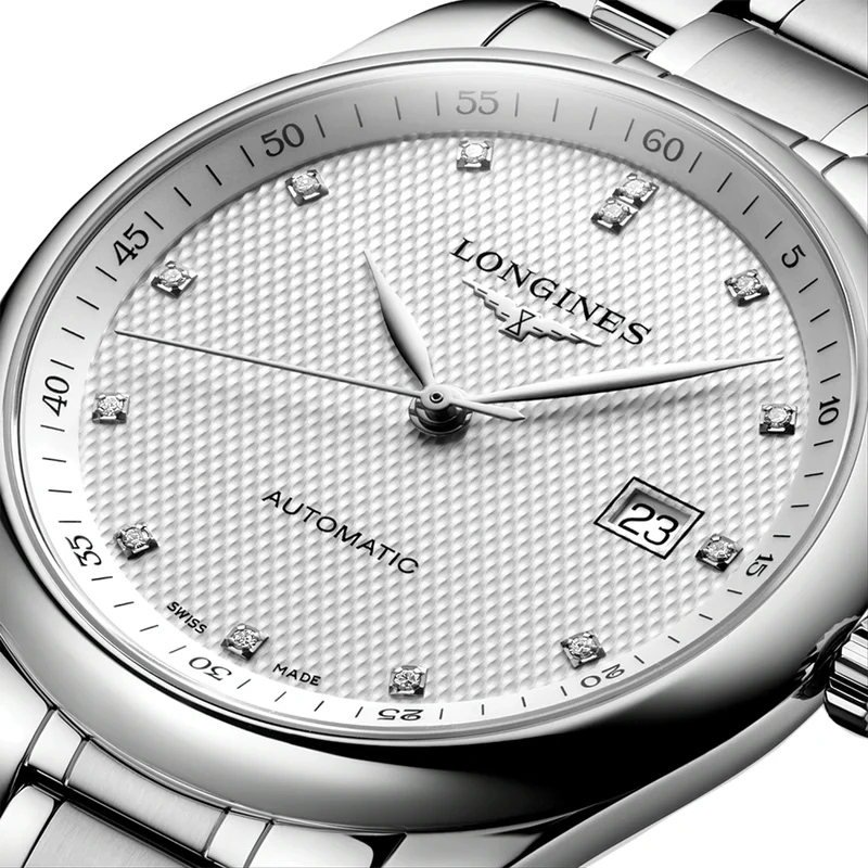 Master Collection 40mm - Silver, Diamond-Set on Bracelet