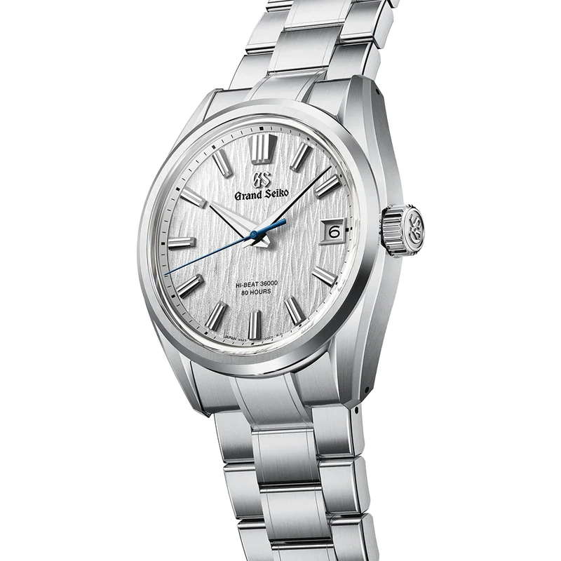 SLGH031 E9 "White Birch" Hi-Beat Ever-Brilliant Steel 40mm - White on Bracelet
