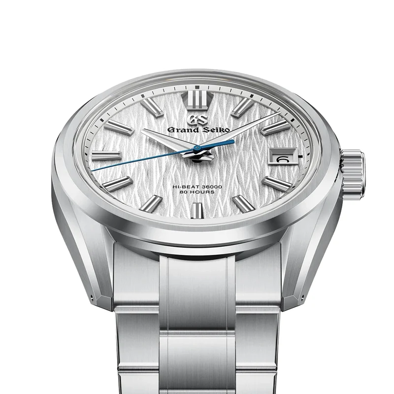 SLGH031 E9 "White Birch" Hi-Beat Ever-Brilliant Steel 40mm - White on Bracelet